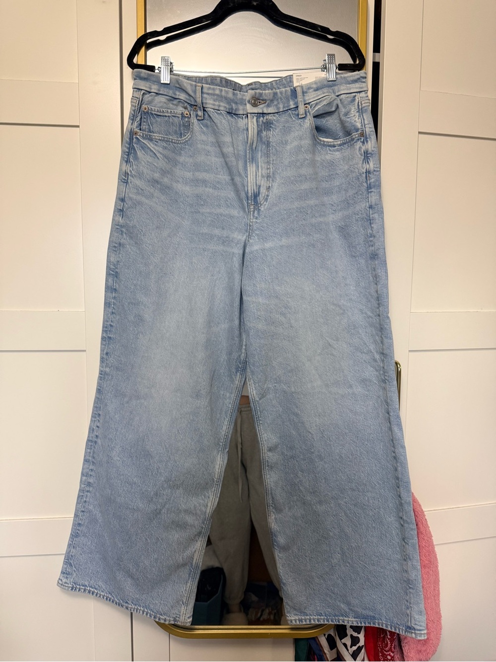 American Eagle curvy high waist wide leg jeans